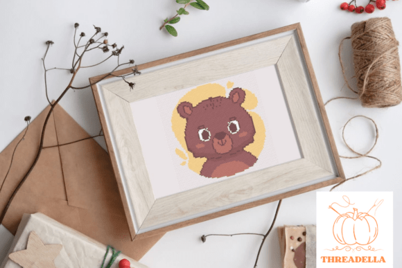 Bear Cross-Stitch Pattern Review for Boutique Apparel
