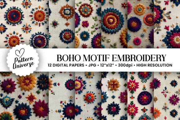 Boho Motif Embroidery Patterns: A Seller's Review