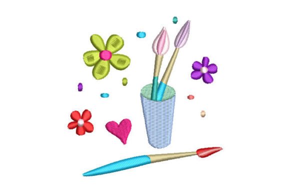 Colored Brushes: A Whimsical Touch for Boutique Apparel
