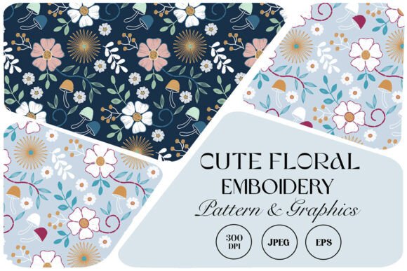 Cute Floral Embroidery Pattern Review for Gifts
