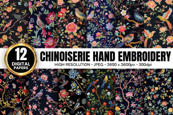 Review: Black Chinoiserie Embroidery Patterns for Real Projects