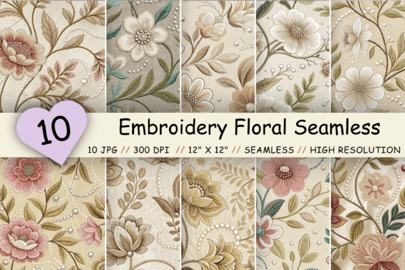 Review: Embroidery Floral Seamless Pattern for Real Projects