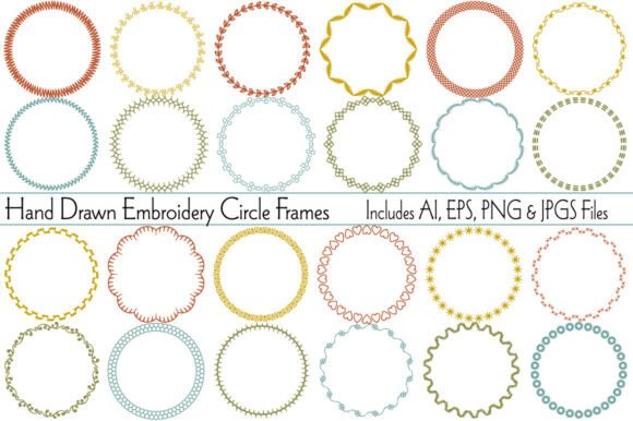 Review: Hand Drawn Embroidery Circle Frames for Craft Fairs