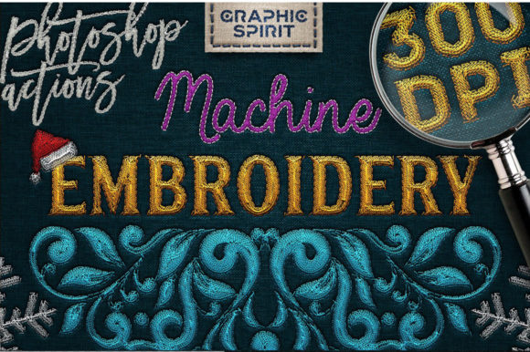 Review: Machine Embroidery Photoshop Actions for Designers