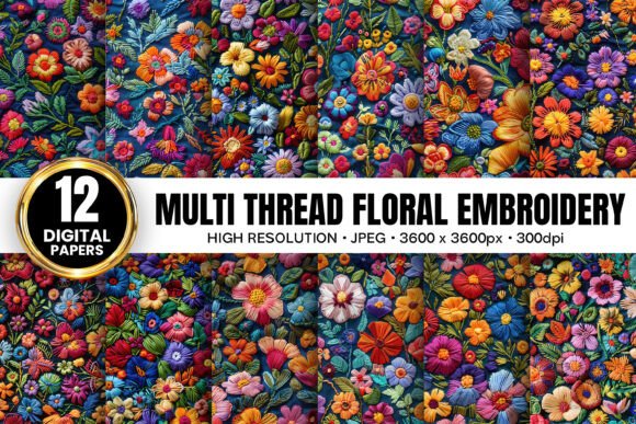 Review: Multi Thread Floral Embroidery Patterns for Boutiques